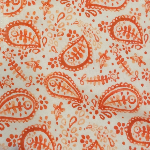 NorthCrest Red and Orange Paisley Tee - Picture 4 of 4